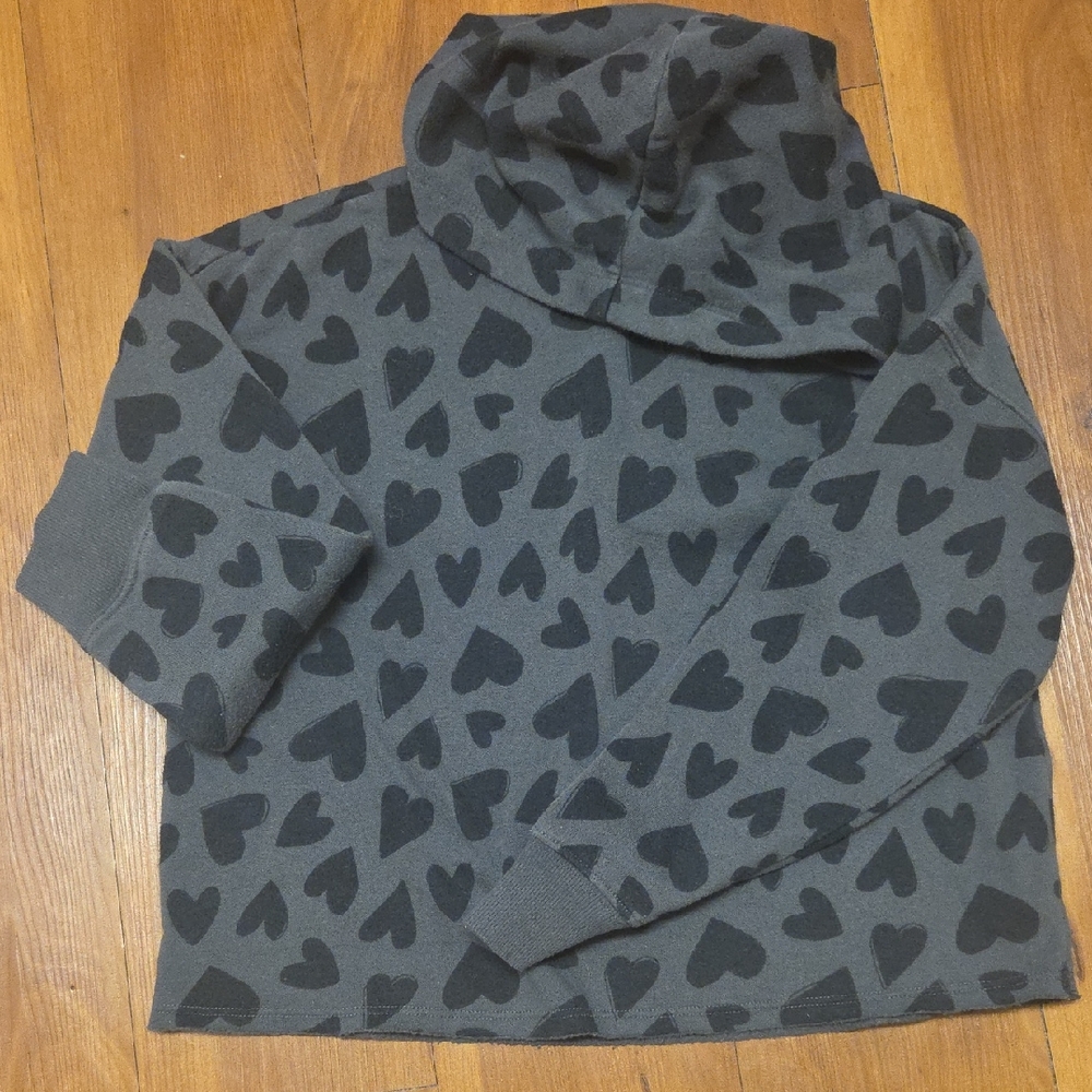 Old Navy Black Heart Pattern Sweater